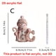 thumbnail image 3 of 26 English Letter Christmas Ornament Christmas Tree Decoration 2D Acrylic Decoration Car Rearview Mirror Ornament, 3 of 5