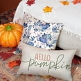 thumbnail image 4 of Fall Pillow Covers 18x18 inch Set of 2 Pumpkin Maple Leaf Flower Decorative Throw Pillow Case Autumn Thanksgiving Farmhouse Decoration for Home Couch, 4 of 6