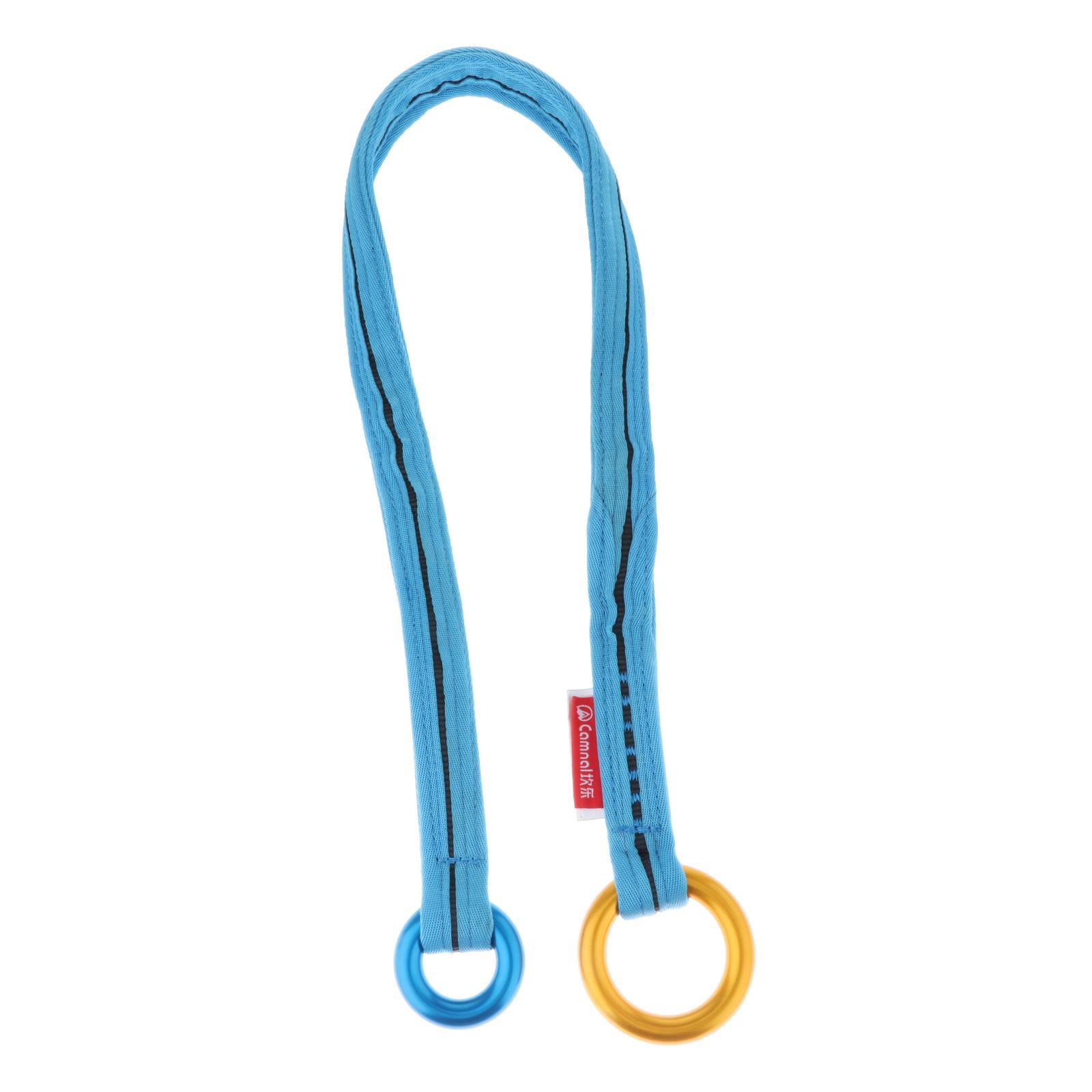 Wswqop Tree Arborist Friction Saver, Retrievable Anchor, Durable Climbing Rope And Camp Cambium Saver for Rock Climbing Hiking Camping Outdoor Exploring , Blue 120cm