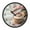 Cupcake, variant on Voice Activated Clock with Glow Light 12 Inch Large Silent Wall Clock Battery Operated for Home Decor Winter Christmas Decorations