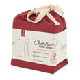 thumbnail image 4 of SARO 1903.R17S 17 in. Square Striped Poly Filled Pillow Cover - Red, 4 of 4