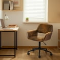 thumbnail image 2 of Homy Casa Ergonomic Office Chairs for Meeting Room Home Office, Brown Faux Suede, 2 of 10