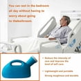 thumbnail image 2 of Orinal para hombres con tapa, 2000 ml, tazas de orina antisalpicaduras de gran capacidad para hospitales, incontinencia, ancianos, viajes, camping RUIOIU, 2 of 5