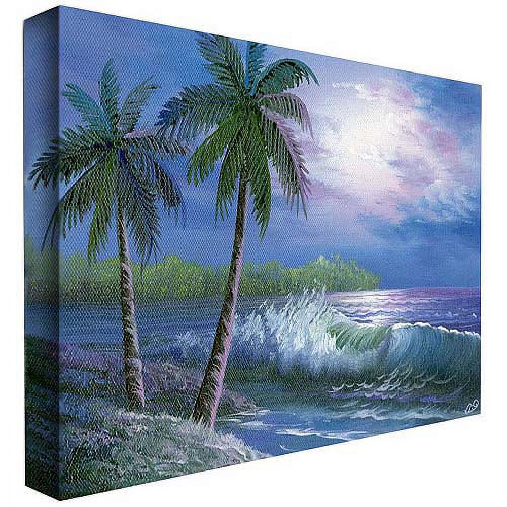 Trademark Fine Art "Moonlight in Key Largo" Canvas Art