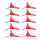 thumbnail image 2 of 10 hélices de 70 mm y 3 palas de plástico para bricolaje, para barco de juguete, coche RC, accesorios giratorios, agujero de 2 mm, color rojo, 2 of 14
