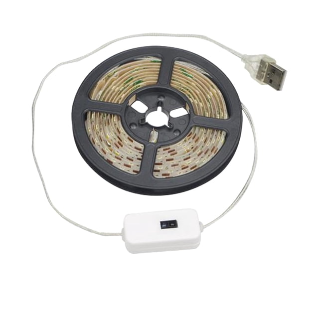 Ounissouiy Tira de luces LED, lámpara resistente al agua, lámpara de barra con Sensor infrarrojo de mano USB para armario de cocina y TV Iluminación y accesorios Blanco cálido 5M Ounissouiy HA002683-05