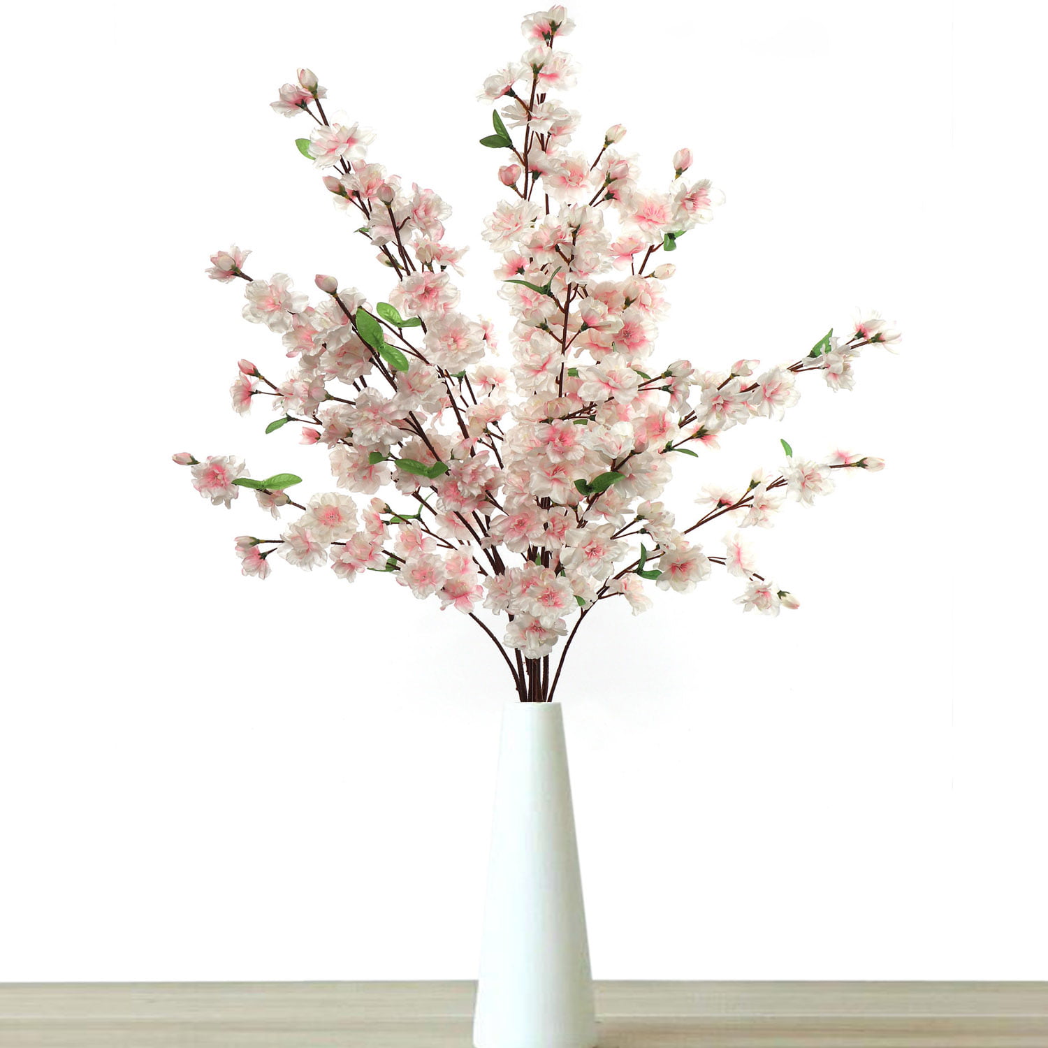 Artificial Fake Flowers Leaf-Cherry Blossoms Floral Wedding Bouquet Party L 