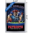 thumbnail image 4 of NFL New England Patriots - End Zone 17 Wall Poster, 14.725" x 22.375", Framed, 4 of 5