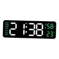 thumbnail image 4 of Reloj despertador digital de escritorio Reloj de cabecera Brillo ajustable Función de repetición para mesa y viajes, 4 of 9