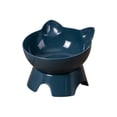 thumbnail image 2 of Generic Cat Food Bowl, Ceramic Elevated Kitten Water Bowl, Tilted Raised Pet Feeder, Anti Vomiting and Whisker Friendly Dishes, 2 of 6