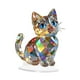 thumbnail image 2 of Estatua de gatos en miniatura Figura decorativa Craft lindo acrílico Ornamento de escultura moderna para la oficina de la oficina del festival Fiesta, 2 of 8
