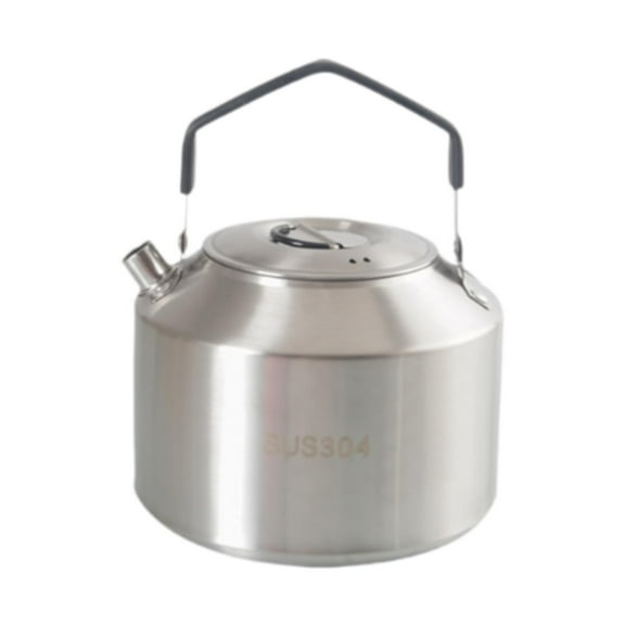 MAGIDEAL Camping Kettle Compact with Handle Coffee Tea Pot for Hiking Picnic Climbing Black and 1.5L