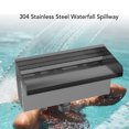 thumbnail image 3 of Stainless Steel Pool Waterfall Spillway Rectangular for Indoor Outdoor Decorative Swimming Pool, 3 of 7