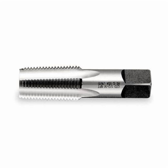 Pipe Tap, 1/2"-14, Taper, 4 Flutes, NPT 16222