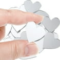 thumbnail image 7 of YIMWNYI Heart-Shaped Acrylic Mirror Stickers, DIY Love Wall Decals for Bathroom Living Room Bedroom Gym, Easy Installation, Versatile Home Decor, 100-Piece Set, 7 of 7