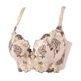 thumbnail image 4 of AJGRHE Women Underwear Solid Bra Embroidered Adjustable Push Up Bra for Enhanced Lift and Comfort 32 A, 4 of 4