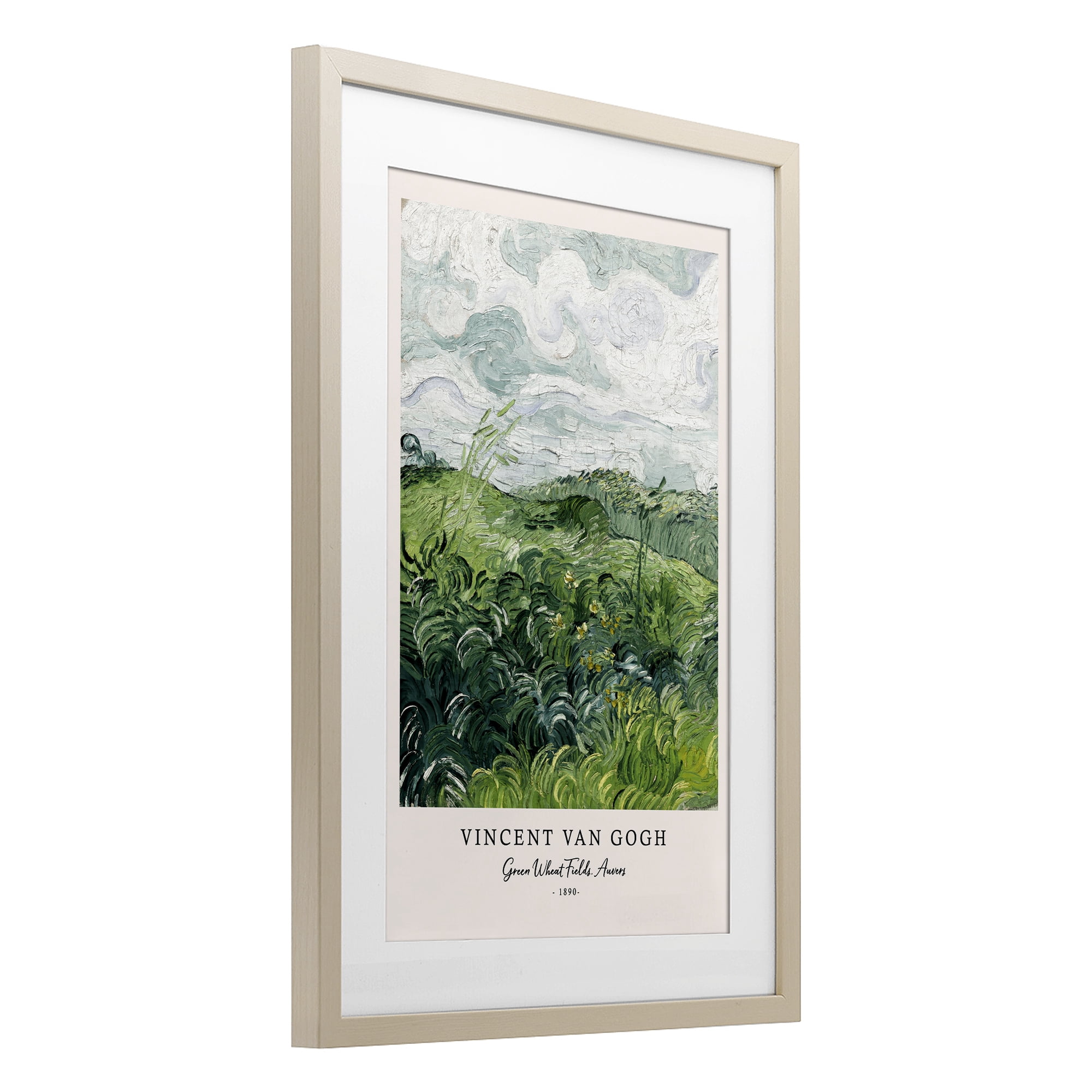Stupell Industries Classic Green Wheat Fields Birch Framed Print Under Glass, design by Vintage Hustle