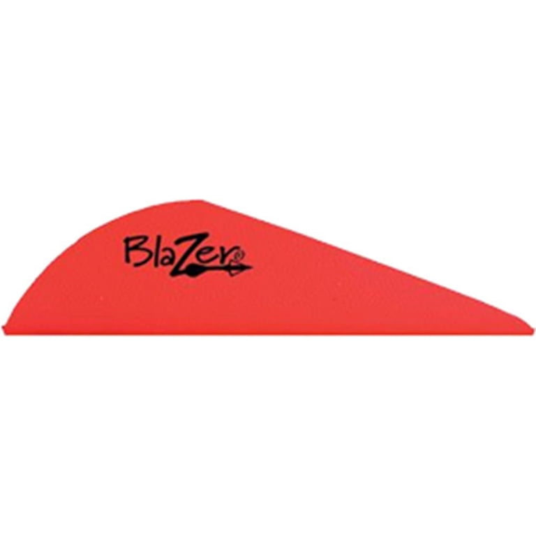 Bohning Blazer X2 Archery Vanes - 100 Pack, Neon Red, For Target Shooting Accuracy 6 thumbnail image