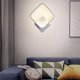 thumbnail image 2 of 12w led wall light white square design three modes ra≥85 bedroom living room, 2 of 4