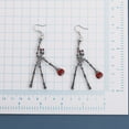 thumbnail image 6 of Vintage Gothic Metal Human Skull Dangle Earrings Halloween Dancing Skeletons Earrings for Women Party Jewelry Gift, 6 of 7
