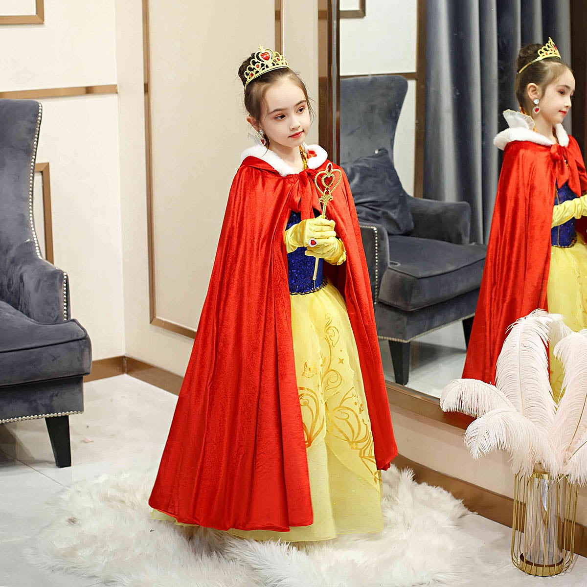 Buy ZaisuiFun Fille Ariel Sirène Princesse Robe Sirène Déguisement