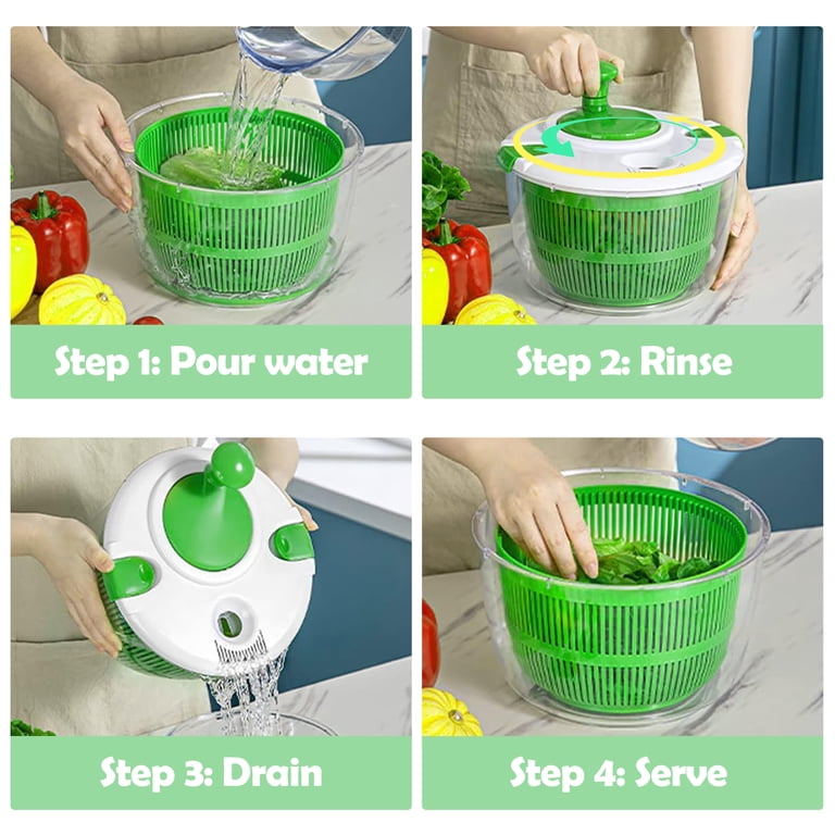 Kosbon Large Salad Spinner, 5.28 Quart Capacity photo 2