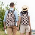 thumbnail image 6 of Daiia Retro Red Black Roses Vintage Canvas Backpack for Men and Women ,Hiking Backpack,Travel Laptop Bag for School,Large Capacity Backpack, 6 of 8