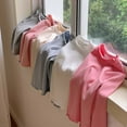 thumbnail image 6 of Ruyang Girls Ruffle Long Sleeve Shirt Kids Half Crewneck Basic Layer Top Fall Winter Soft Cotton Thermal T-shirt, 6 of 6