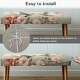 thumbnail image 4 of Jiueut Hummingbird Flower Pattern Dining Bench Cover, Machine Washable Rectangle Dining Chair Slipover Removable Bench Seat Protection for Dining Room, Kitchen, Bedroom, 4 of 7