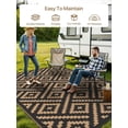 thumbnail image 3 of Outdoor Rug x Reversible Mats Outdoor Area Rug Plastic Straw Rug Geometric Rv Mat for Patio Camping Rv Picnic Backyard Deck Balcony Porch Beach Trailer ( ), 3 of 9
