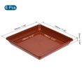 thumbnail image 2 of Uxcell Plastic Square Flower Drip Trays for Gardening 6pcs Red 7", 2 of 5