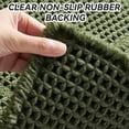 thumbnail image 5 of SIXHOME Waffle Bath Mat for Bathroom Runner Rugs, Soft Absorbent Non Slip Long Bathroom Rug, Quick Dry Machine Washable Bath Mat with Rubber Backing, Boho Tassel, 2'x6' Green, 5 of 7