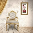 thumbnail image 3 of Reed, Tara 15x32 Gold Ornate Wood Framed with Double Matting Museum Art Print Titled - Chickadee Christmas Red-Friends Gather vertical, 3 of 4