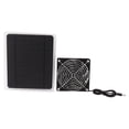 thumbnail image 2 of Kit de ventilador con panel solar de 10 W, resistente a la intemperie, con energía solar, para montaje en pared, ideal para gallineros pequeños, invernaderos y cobertizos., 2 of 14