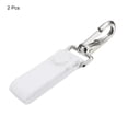 thumbnail image 3 of Unique Bargains Belt Keeper Key Ring, Nylon Webbing Strap Hanging Gear Buckle with Snap Key Holder, White 2 Pack, 3 of 6