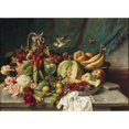 thumbnail image 3 of Hans Zatzka 18x14 Black Modern Framed Museum Art Print Titled - Fruit Testillion Life, 3 of 5