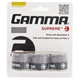 thumbnail image 1 of GAMMA Supreme Overgrip, paquete de 3, gris, para deportes de raqueta, 1 of 7