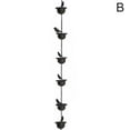 thumbnail image 4 of QHUDLV Rain Chain Drainage with Bird Cups, Decorative Hanging for Gutters, 4 of 4