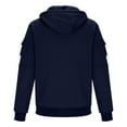 thumbnail image 3 of Mens Big & Tall Hoodies Fleece Lined Plus Size S-4X Zip Up Sweatshirts with Zipper Pockets Long Sleeve Solid Thermal Warm Athletic Jackets & Coats, 3 of 5