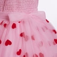 thumbnail image 7 of IBTOM CASTLE Toddler Kids Girls Butterfly Dress Sparkle Tulle Ruffle Sleeve Wedding Formal Birthday Pageant Shoot Dresses Pink Heart, 7 of 7