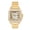 Gold, variant on Men's 40mm Square Metal Band Watch – Quartz Movement, Fully Iced Bezel - Gold Finish