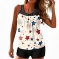 thumbnail image 2 of 4th Of July Two Piece Tankini Swimsuit for Women 2026 Tummy Control Full Coverage Bathing Suits, 2 of 7