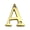 Gold, variant on RCH Supply Company Tall Surface Mount House Letter