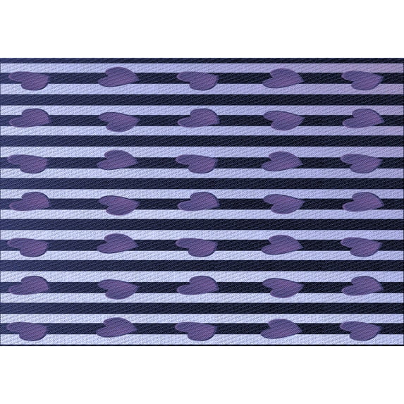 Ahgly Company Machine Washable Indoor Rectangle Transitional Blue Area Rugs, 4' x 6'