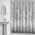 thumbnail image 5 of Oil Painting Illustration Shower Curtain for Bathroom Decor, Gray Tree Nature Scenery Waterproof Fabric Shower Curtain, 72"x72" Set with 12 Hooks, 5 of 9