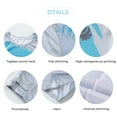 thumbnail image 6 of Rash Guard For Men UV Shirts Cooling,Quick Dry Polyester Mens Long Sleeve Sun Shirts Spf 50, Moisture Wicking Mens Summer Clothes Beach Casual Sports Blue Print Gray S Gifts For Father, 6 of 6