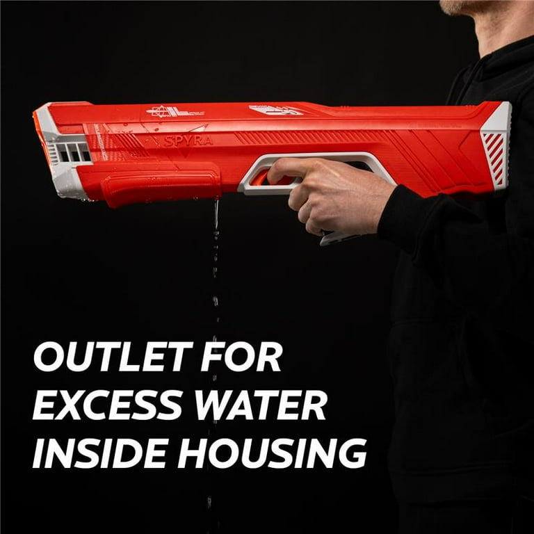 SpyraLX Red: Rogue Model Water Gun with Blast Tech & Manual