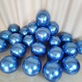 thumbnail image 2 of Metallic Blue Balloons 12 inch Chrome Blue Balloons for Birthday Wedding Anniversary Festival Party Decorations 53 pcs, 2 of 4