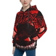 thumbnail image 2 of Lsque Geometry Dash Patten Youth Hoodie Sweatshirt Pullover with Kangaroo Pocket Boys and Girls Hoodie Warm Hoodie for Kids, 2 of 8