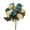 Blue(1PCS), variant on PULLIMORE 10 Heads Artificial Hydrangea Flowers Bouquet Silk Flower with Stems for Home Bridal Wedding Party Festival Decor (Orange)